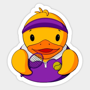 Tennis Rubber Duck Sticker